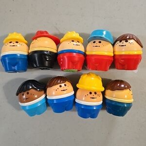 Little Tikes Toddle Tots 1980’s Vintage Lot Girl, Boy, Construction Worker